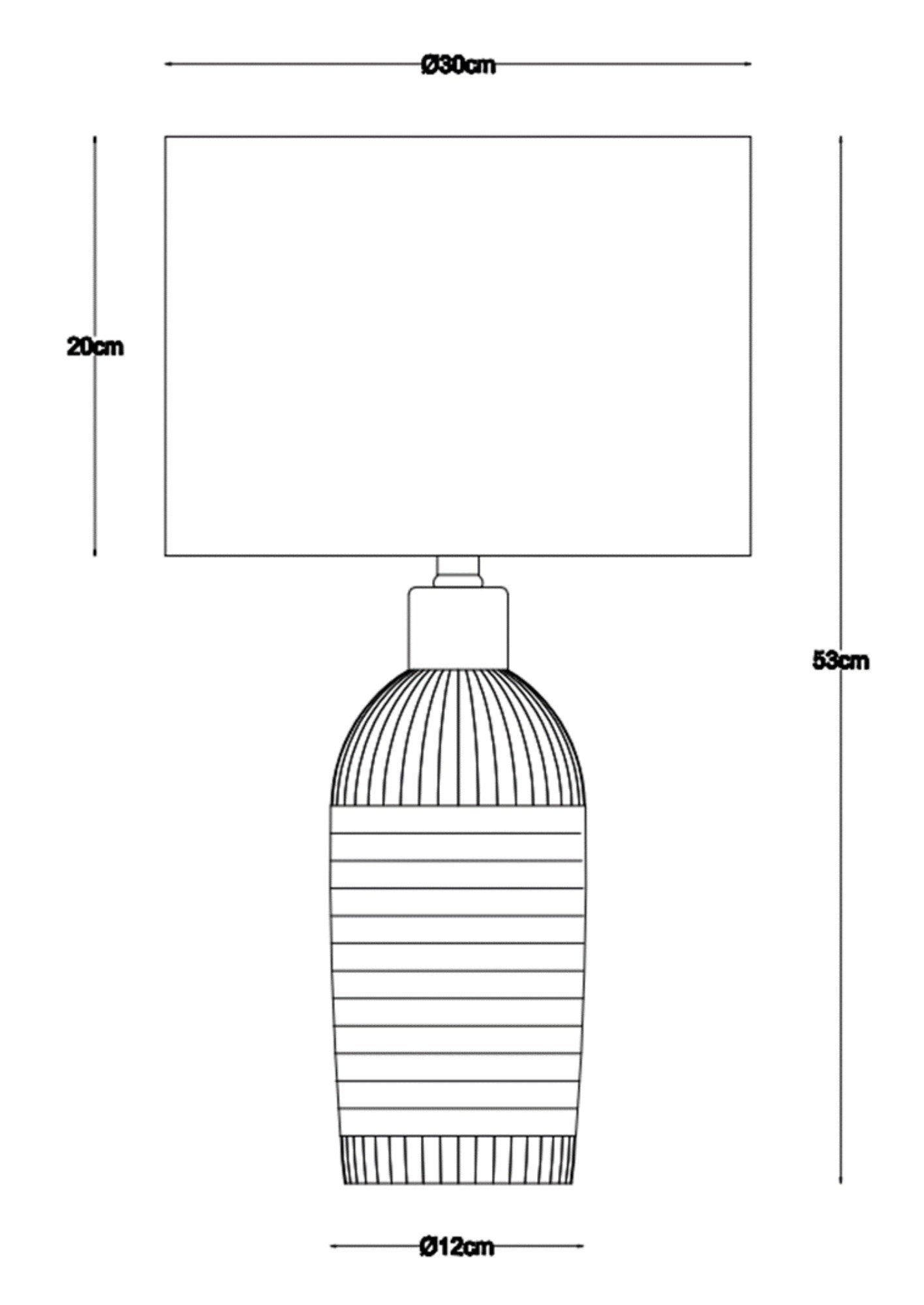 Ceramic Table Lamp in a Light Cream Finish with a Natural Rope design and a Linen Lampshade