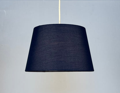 Tapered Drum Shade for Ceiling Fittings and Table Lamps, available in Navy, Sage Green and Cream