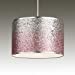 Mallow Pink and Silver Ombre Glitter Easy Fit Ceiling Light Shade