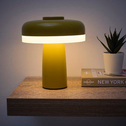 Lyon Rechargeable LED Table Lamp In Black, Cream, Light Blue, Green, Ochre, Red and Pink