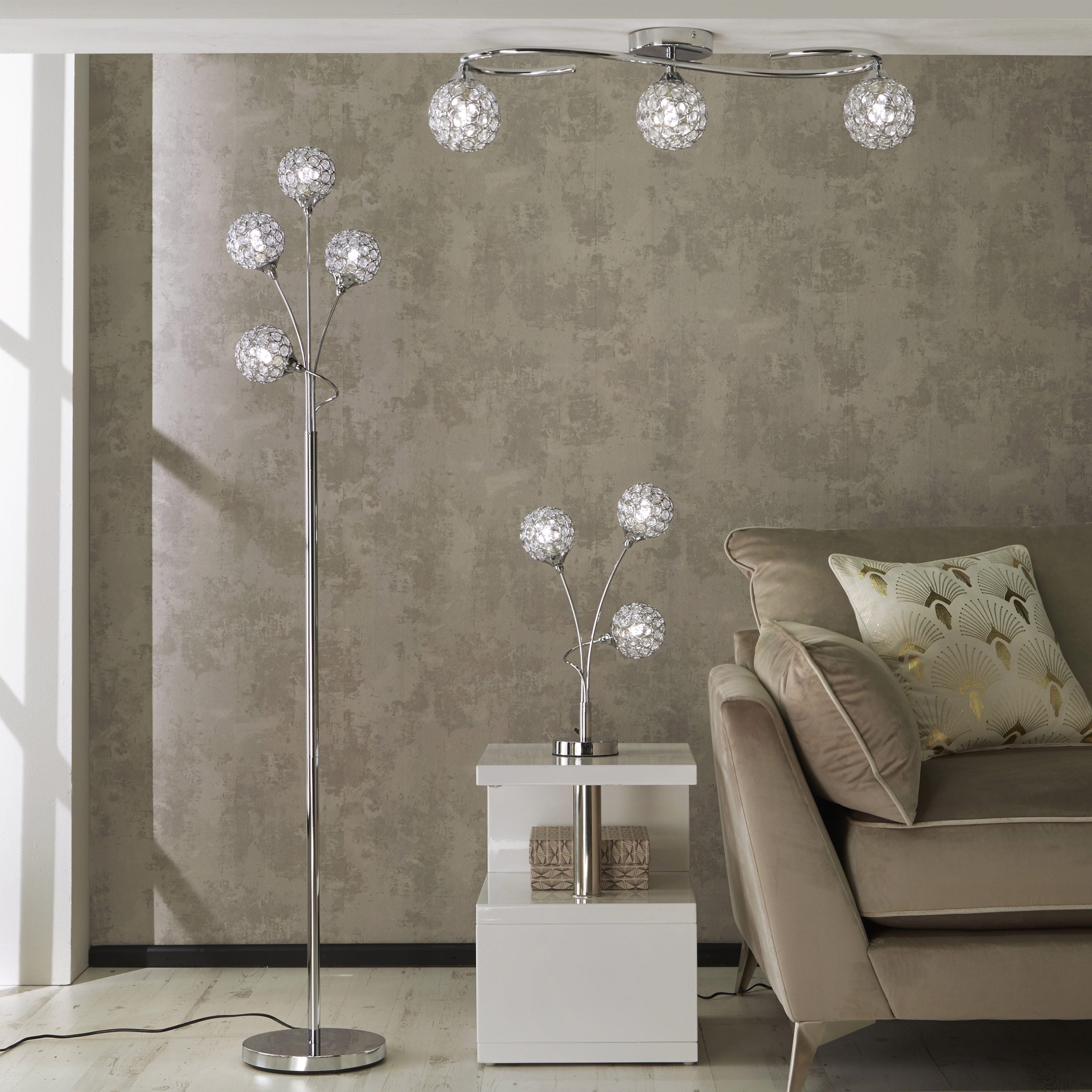 Ball 3 light on sale floor lamp