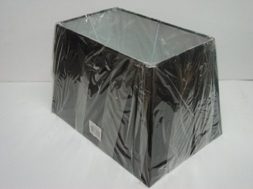 13" 15" 17" 21" Black Rectangular Table Lamp Shade