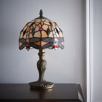 KLiving Salisbury Tiffany Glass Table Lamps 3 Sizes Available 8 inch, 12 inch, 16 inch