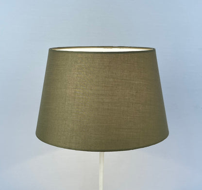 Tapered Drum Shade for Ceiling Fittings and Table Lamps, available in Navy, Sage Green and Cream