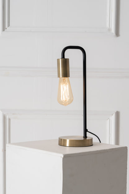 Caitlin Industrial Filament Bulb Table Desk Lamp