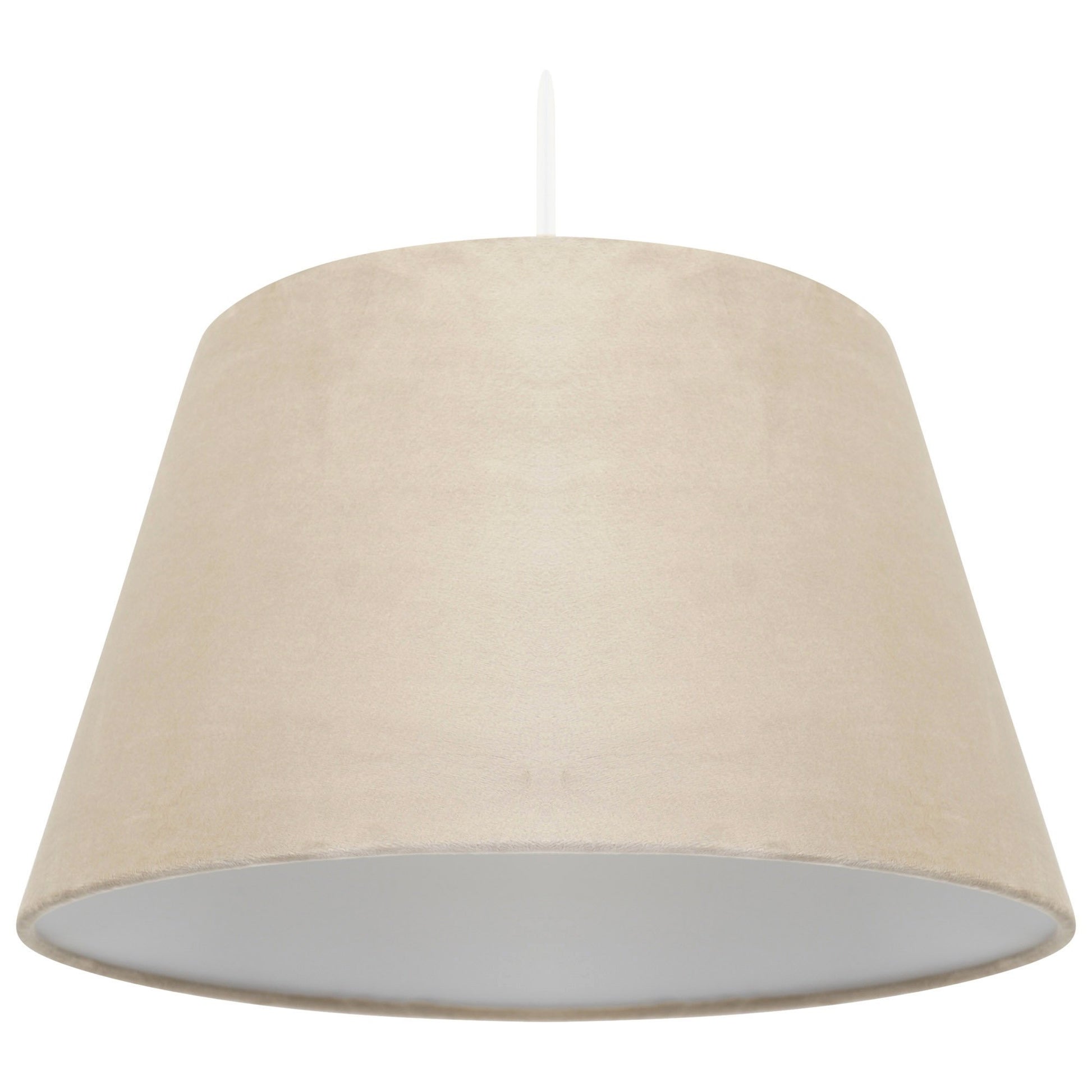 Ennis Easy Fit Velour Pendant Shades in Beige and Grey