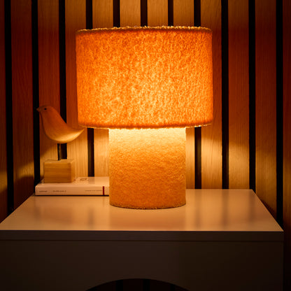 Teddy Bear Velvet Table Lamp in Red, Yellow or Navy Colour Options, Suitable for Bedside Tables, Console Tables or Side Tables