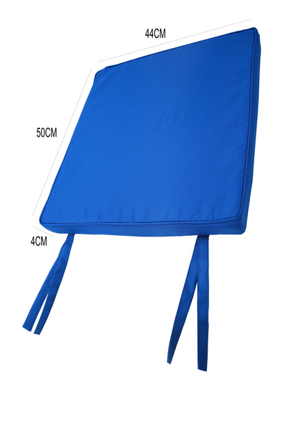 Waterproof 44cm x 50cm Outdoor Seat Pads Bright Colours Garden Cushion