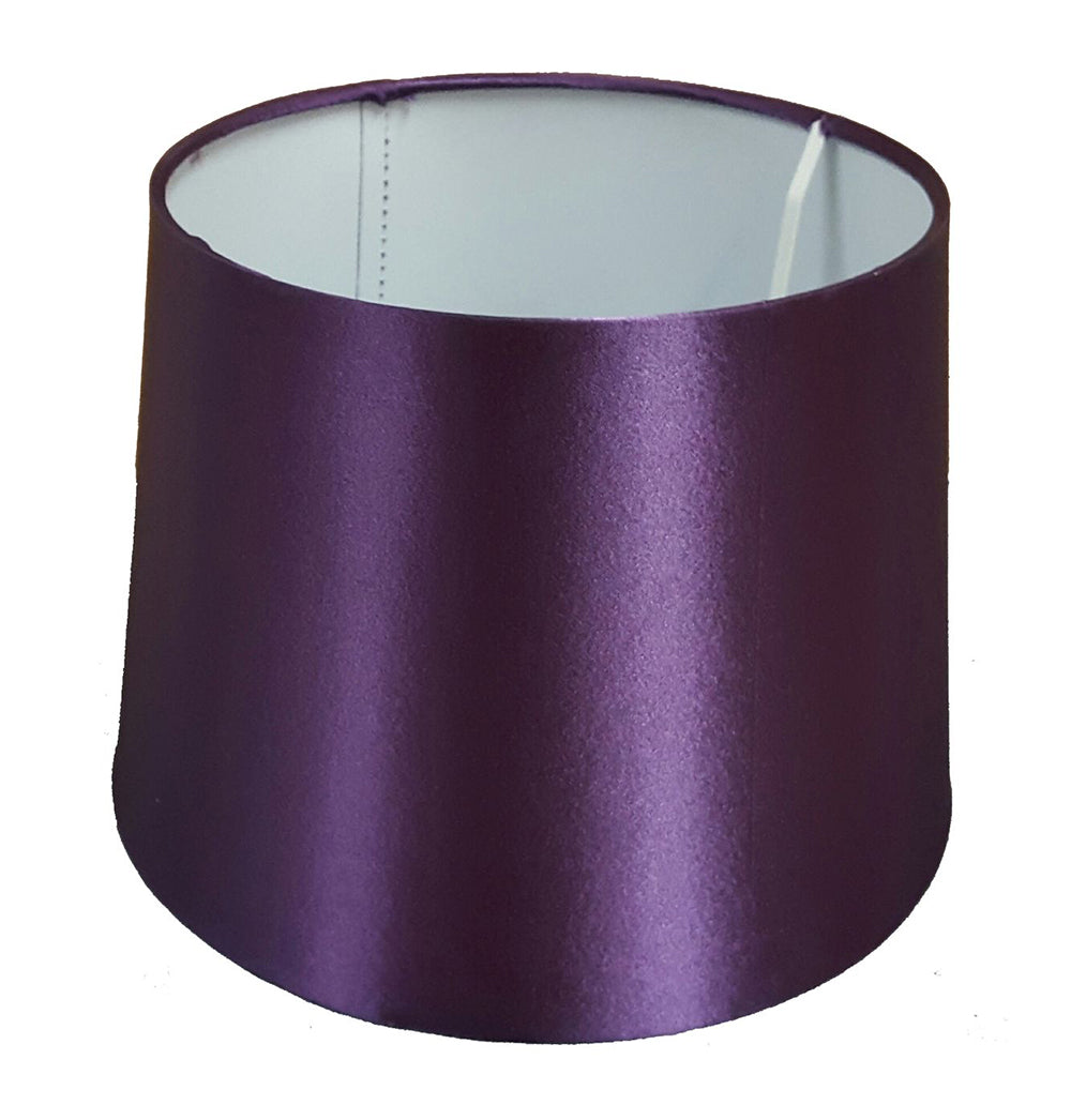 10 inch Empire Drum Pendant Ceiling Table Lamp Shade Black Cream Grey Teal White Plum