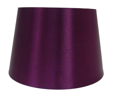 14" Satin Drum Ceiling Table Lamp Shade Lampshade Plum Black Red Ivory Heather