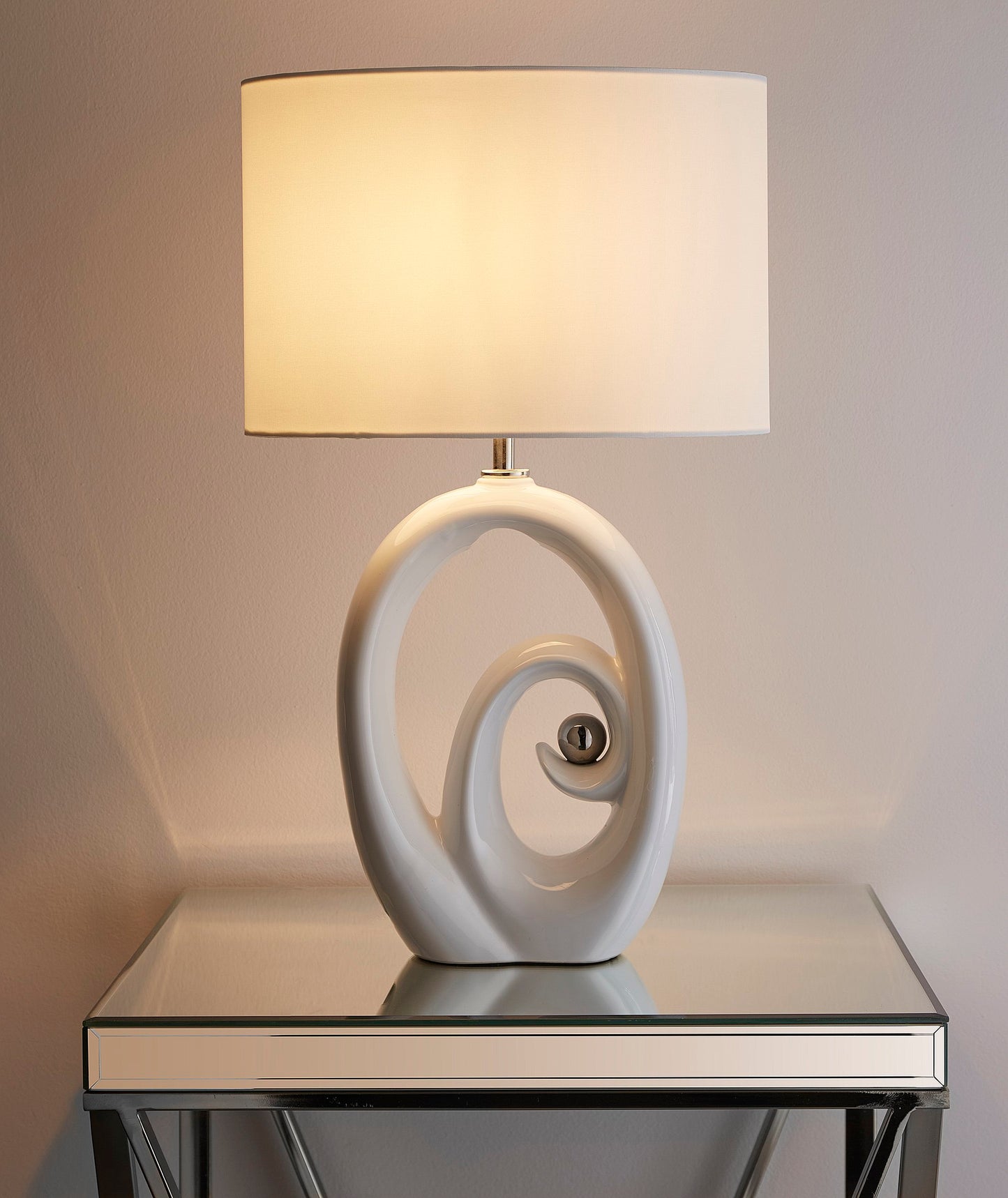 Mara 52cm Ceramic Table Lamp With Matching Shade