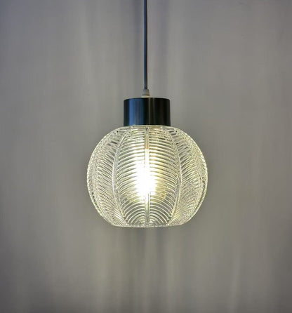 Leaf Design Glass Ceiling Pendant in 3 Colours, Smoke Grey, Green or Clear Non Electric Pendant Lampshade
