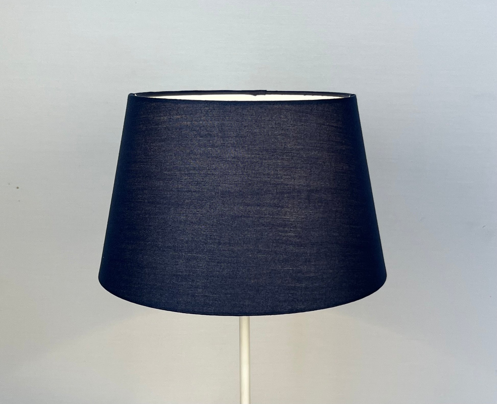 Tapered Drum Shade for Ceiling Fittings and Table Lamps, available in Navy, Sage Green and Cream