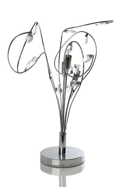 KLiving Bremen G9 Halogen Curly Crystal Table Lamp