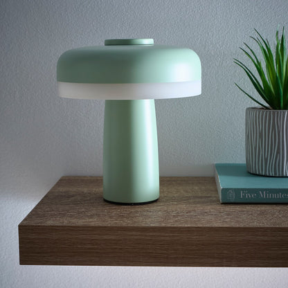 Lyon Rechargeable LED Table Lamp In Black, Cream, Light Blue, Green, Ochre, Red and Pink