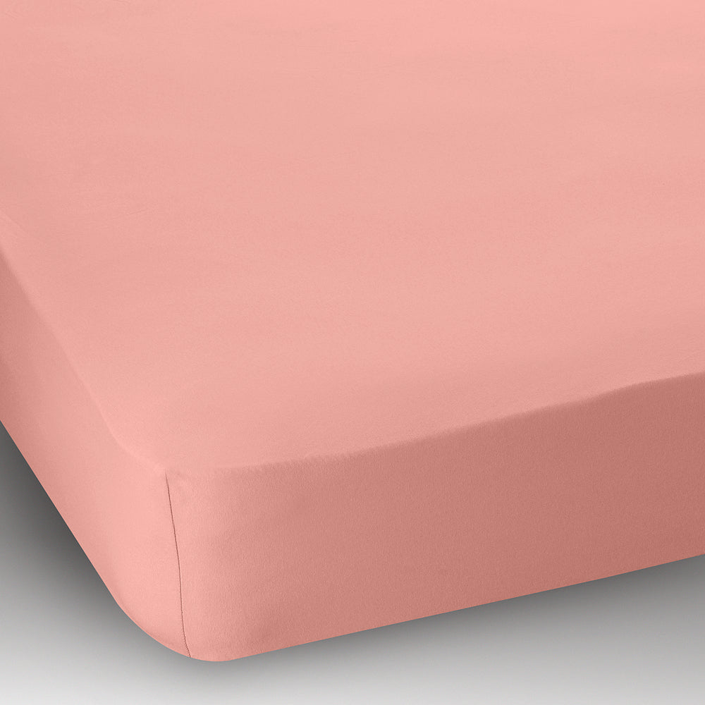 Double Bed Cotton Jersey Fitted Sheet Available In Blue Cream Pink White