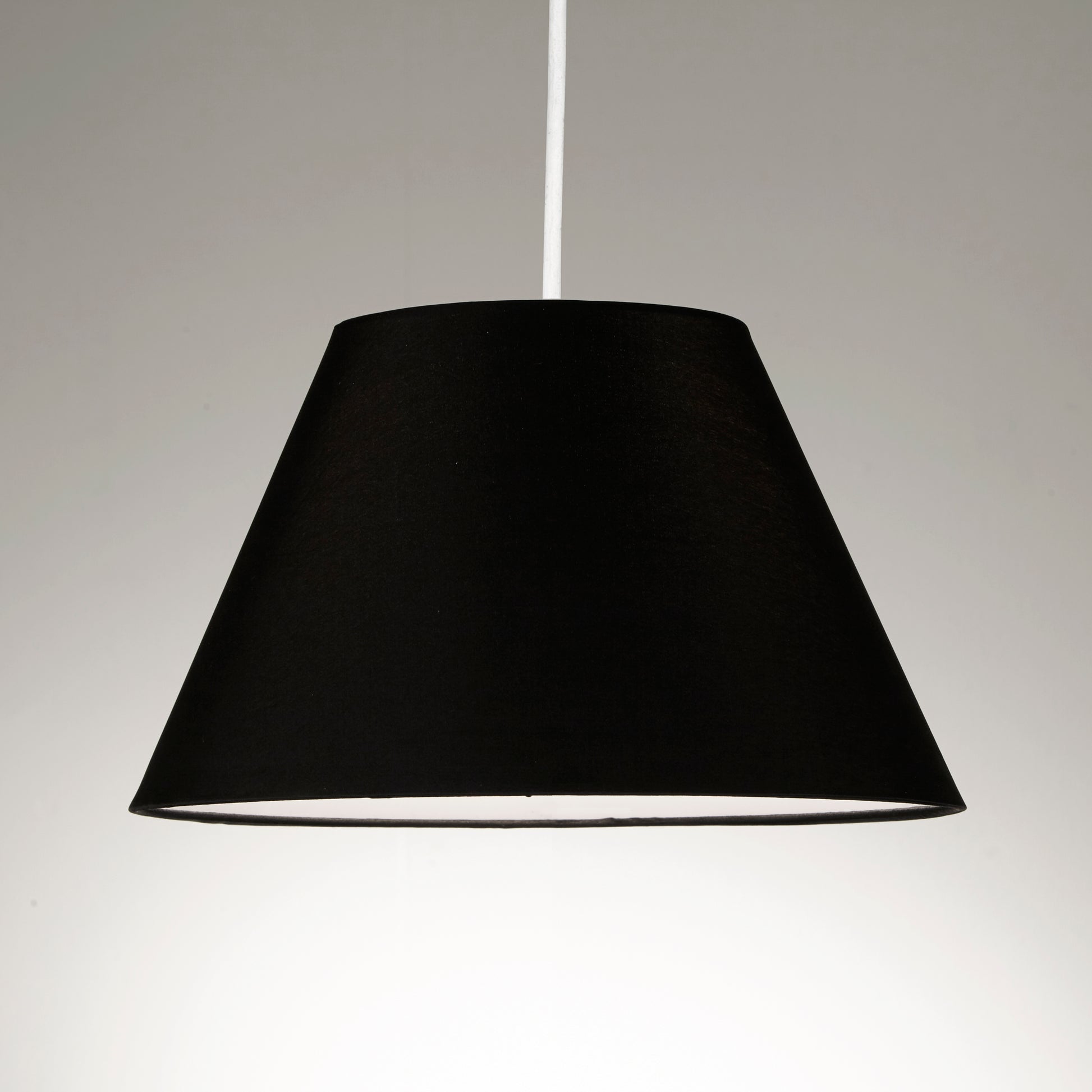 10" Empire Pendant Ceiling Table Lamp Shade Black Cream Pink Red Teal White Grey