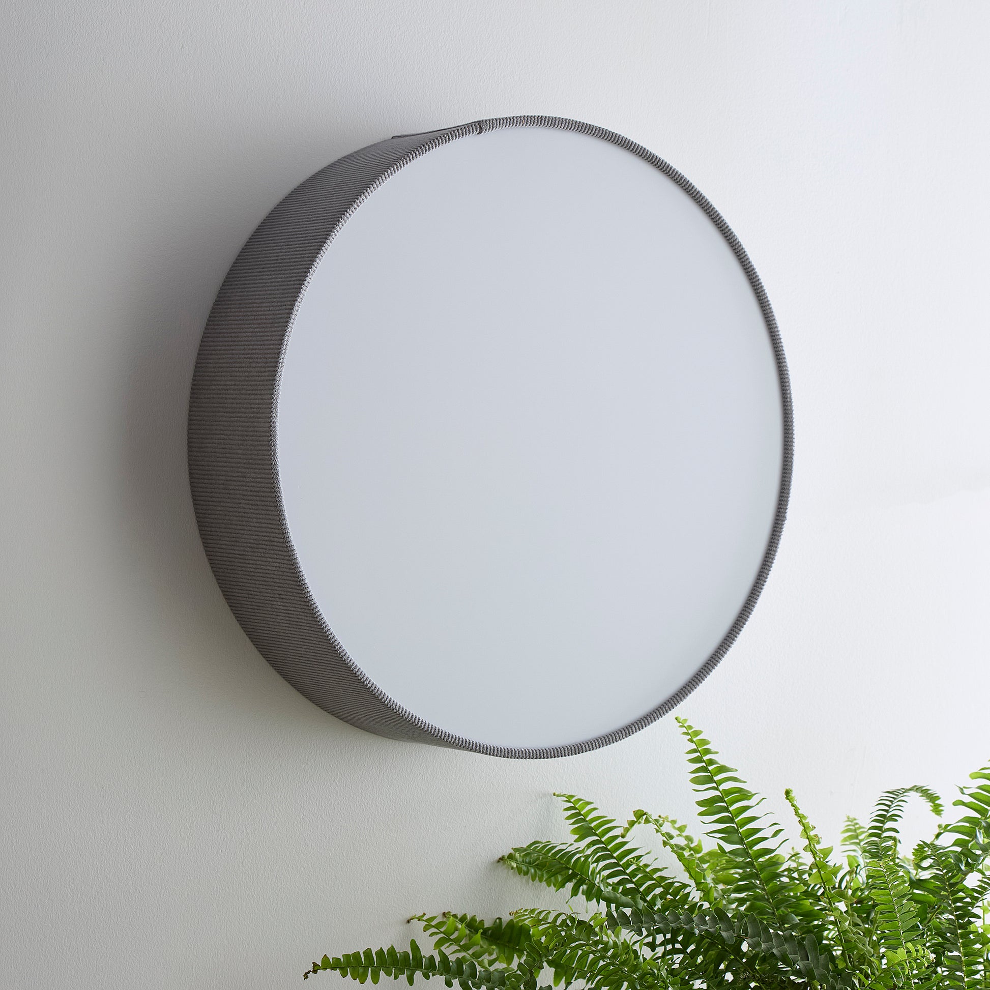 Light Grey Velvet Flush Ceiling Light or Wall Light Available in 2 Sizes 38cm (2 Light) 45 cm (3 Light)