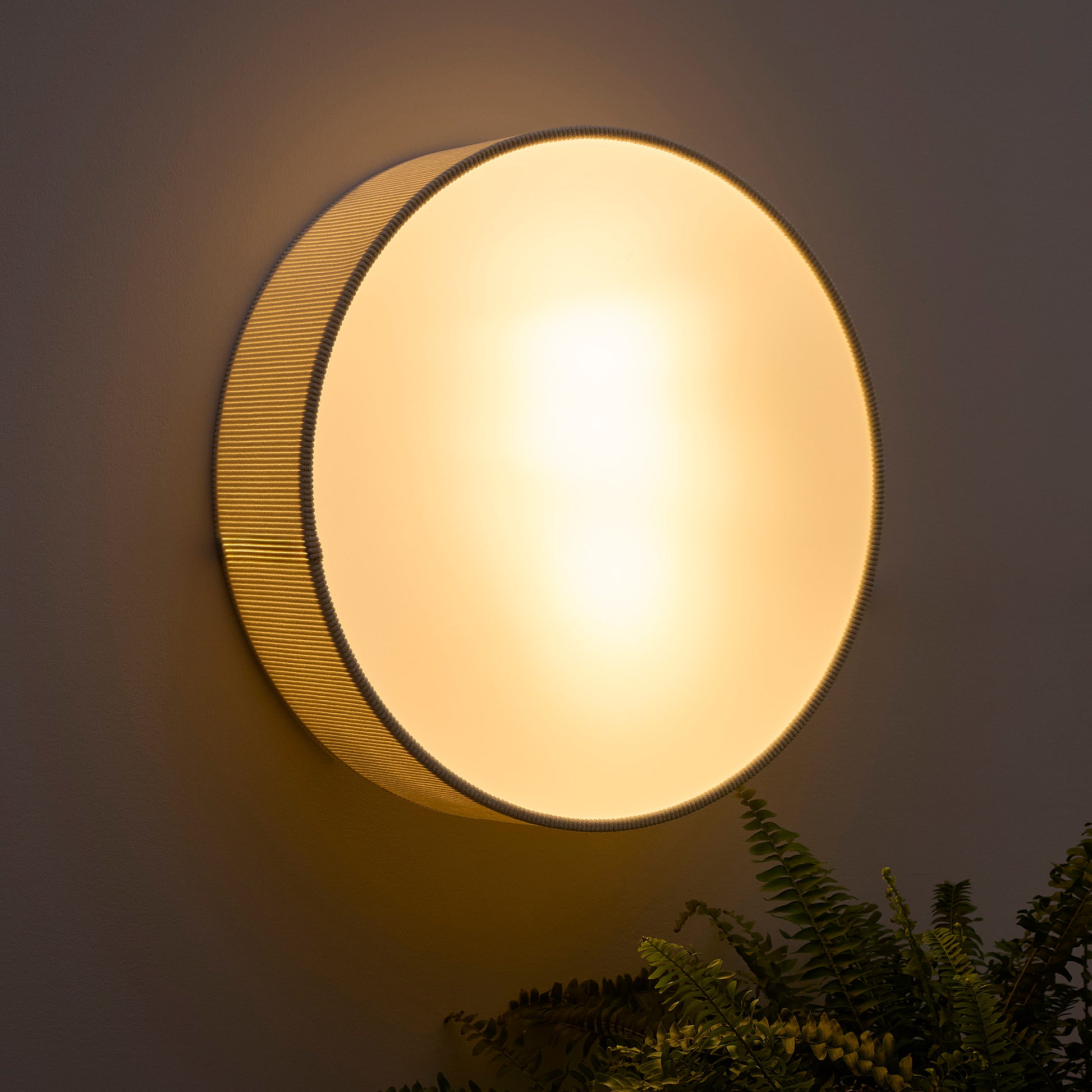 Cream Ribbed Velvet Flush Ceiling Light or Wall Light Available in 2 Sizes 38cm (2 Light) 45 cm (3 Light)