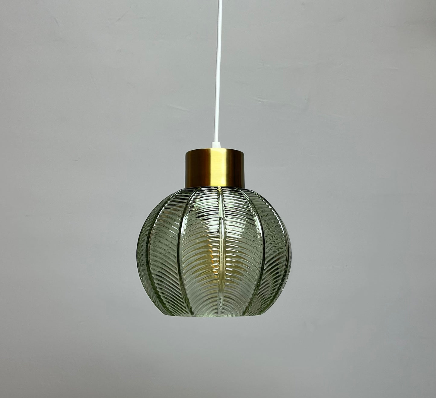 Leaf Design Glass Ceiling Pendant in 3 Colours, Smoke Grey, Green or Clear Non Electric Pendant Lampshade
