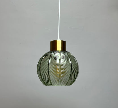 Leaf Design Glass Ceiling Pendant in 3 Colours, Smoke Grey, Green or Clear Non Electric Pendant Lampshade
