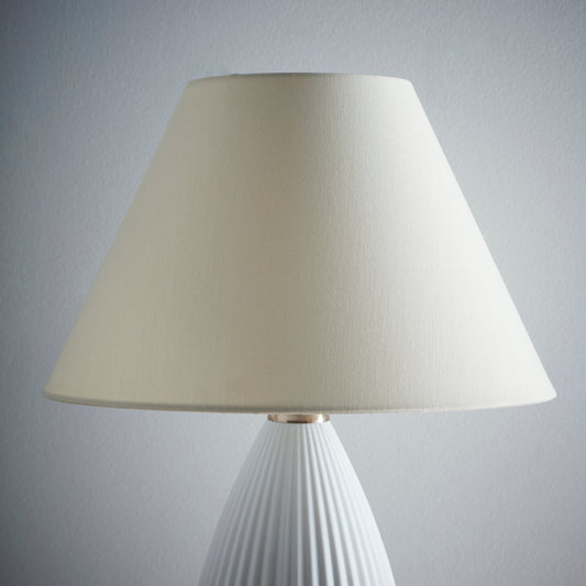 Coolie Lampshade for Modern Table Lamps and Floor Lamps and Ceiling Options in Cream