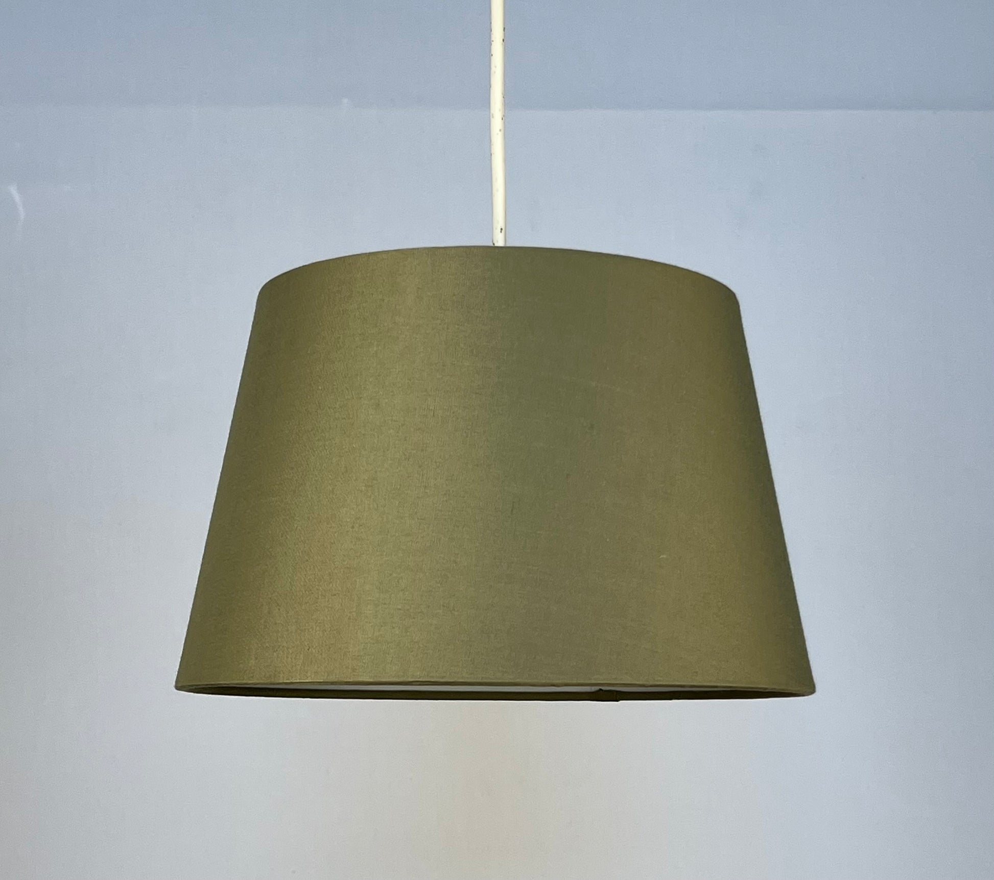 Tapered Drum Shade for Ceiling Fittings and Table Lamps, available in Navy, Sage Green and Cream