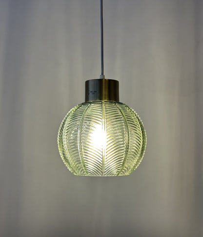 Leaf Design Glass Ceiling Pendant in 3 Colours, Smoke Grey, Green or Clear Non Electric Pendant Lampshade