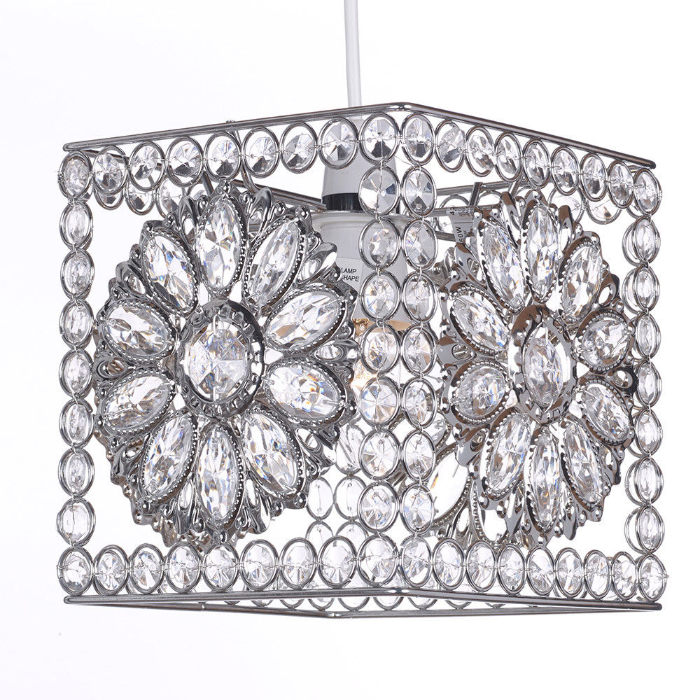KLiving Sunflower Metal Beaded Cube Non Electric Ceiling Pendant