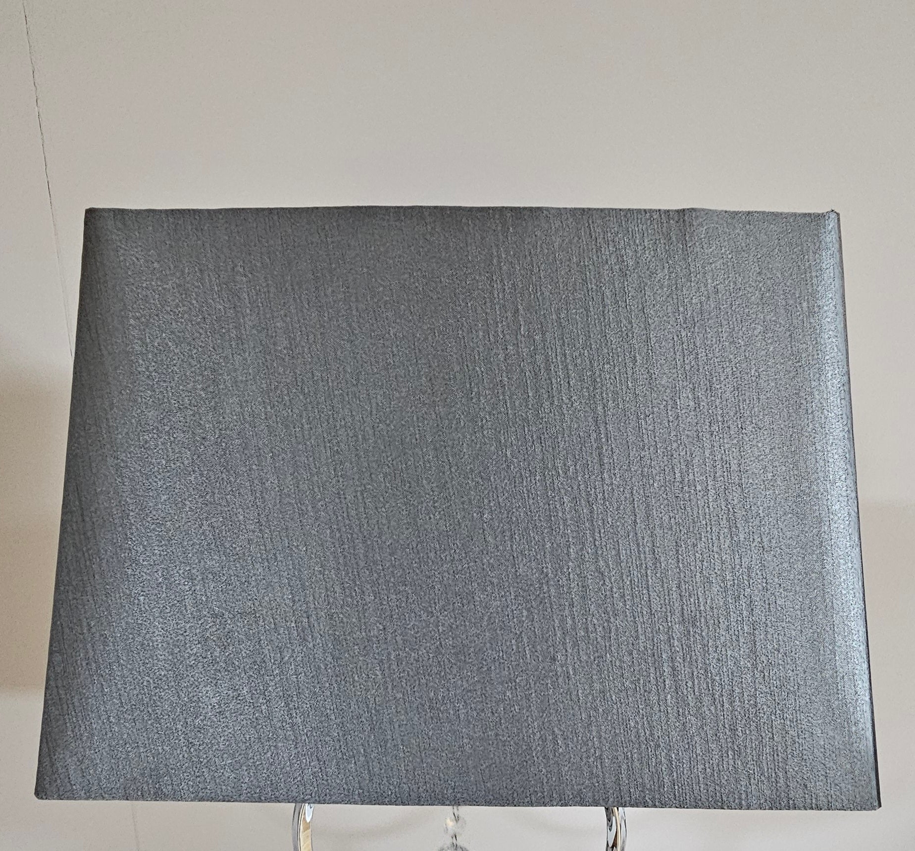 13" 15" 17" 21" Silver Grey Rectangular Table Lamp Shade