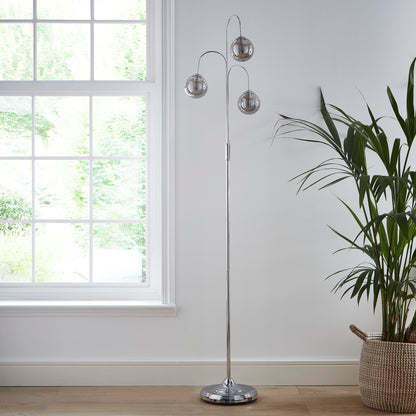 New Haven matching Table and Floor Lamp with Glass Globe Shades (sold separately)