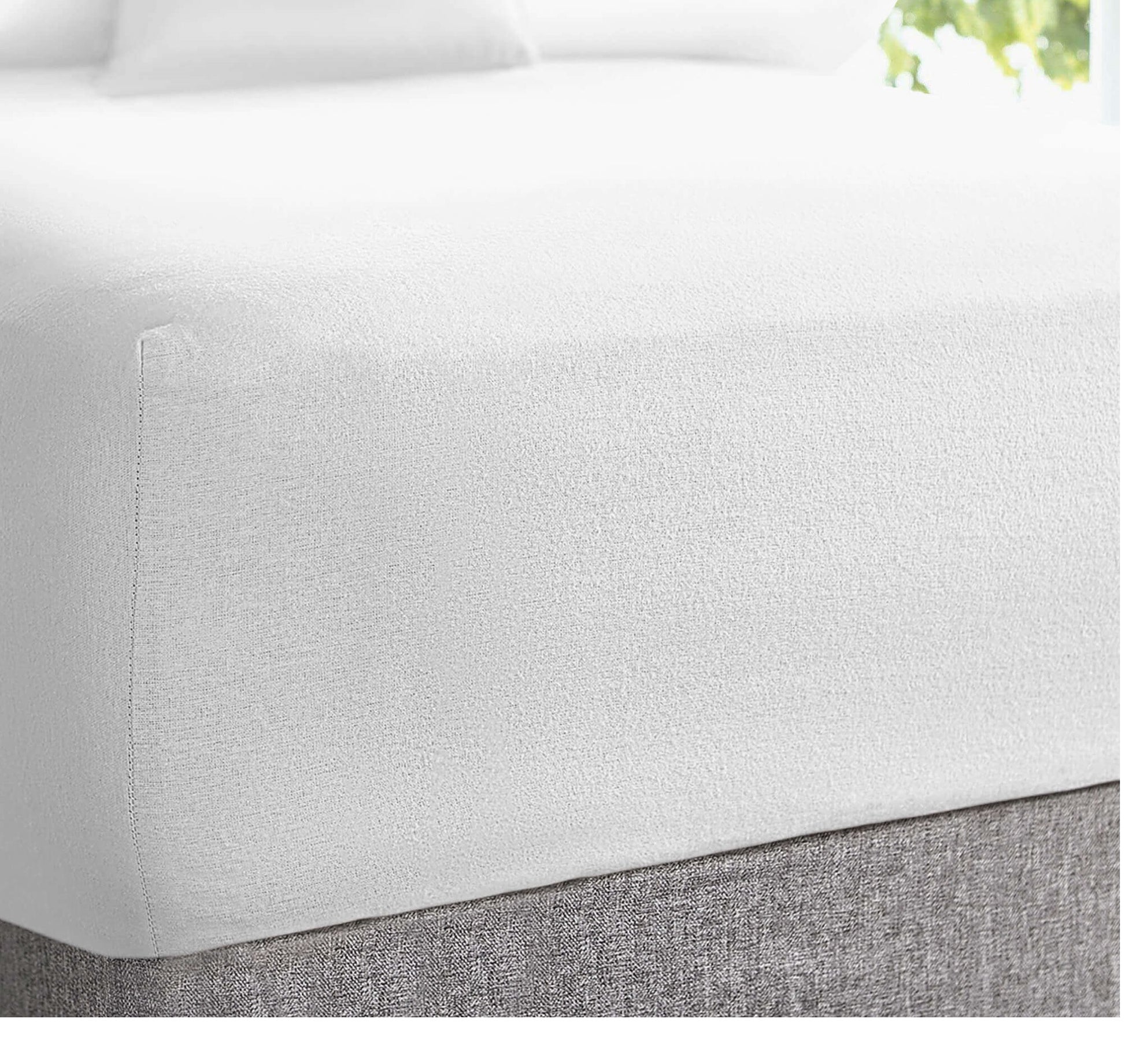 Terry Extra Deep Waterproof Fitted Sheet, White – Lights and Linen