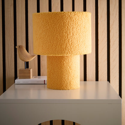 Teddy Bear Velvet Table Lamp in Red, Yellow or Navy Colour Options, Suitable for Bedside Tables, Console Tables or Side Tables