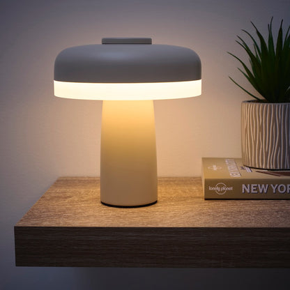 Lyon Rechargeable LED Table Lamp In Black, Cream, Light Blue, Green, Ochre, Red and Pink