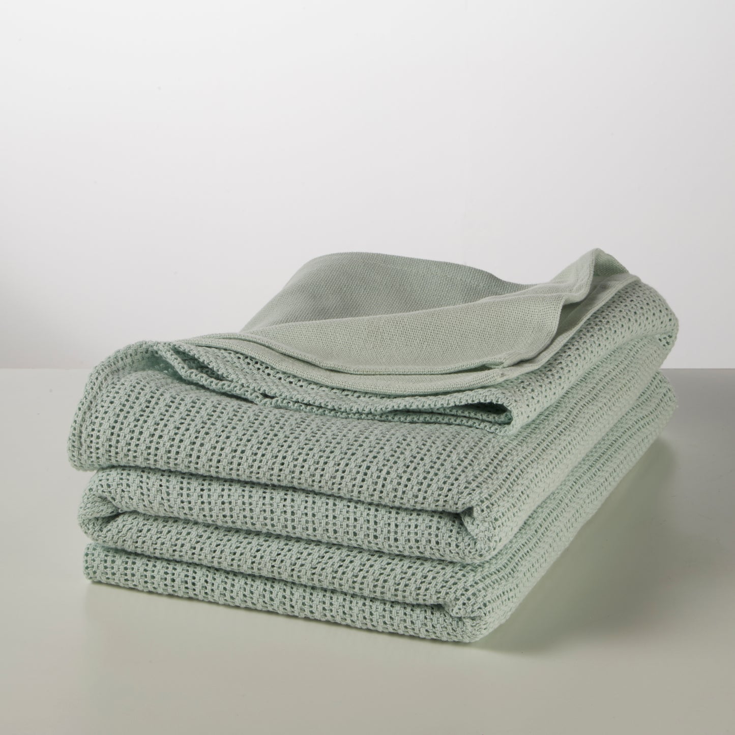 Sleepscene Cellular Blanket in Mint (Various sizes available)