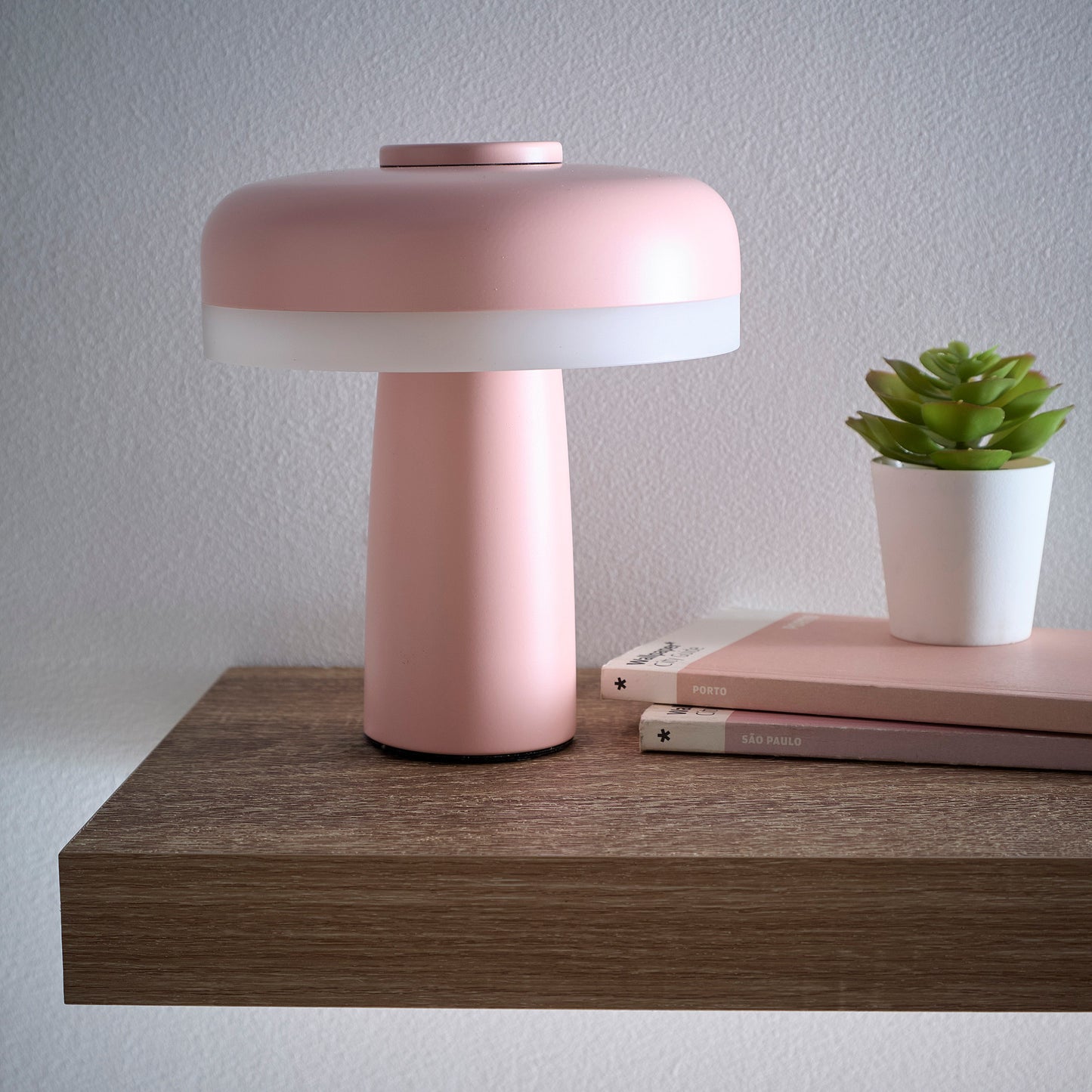 Lyon Rechargeable LED Table Lamp In Black, Cream, Light Blue, Green, Ochre, Red and Pink