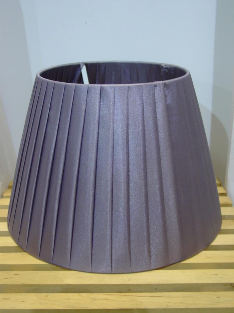 12" Satin Finish Pleated Light Shade Ceiling Table Lampshade Champagne Duck Egg Grey Heather Ivory