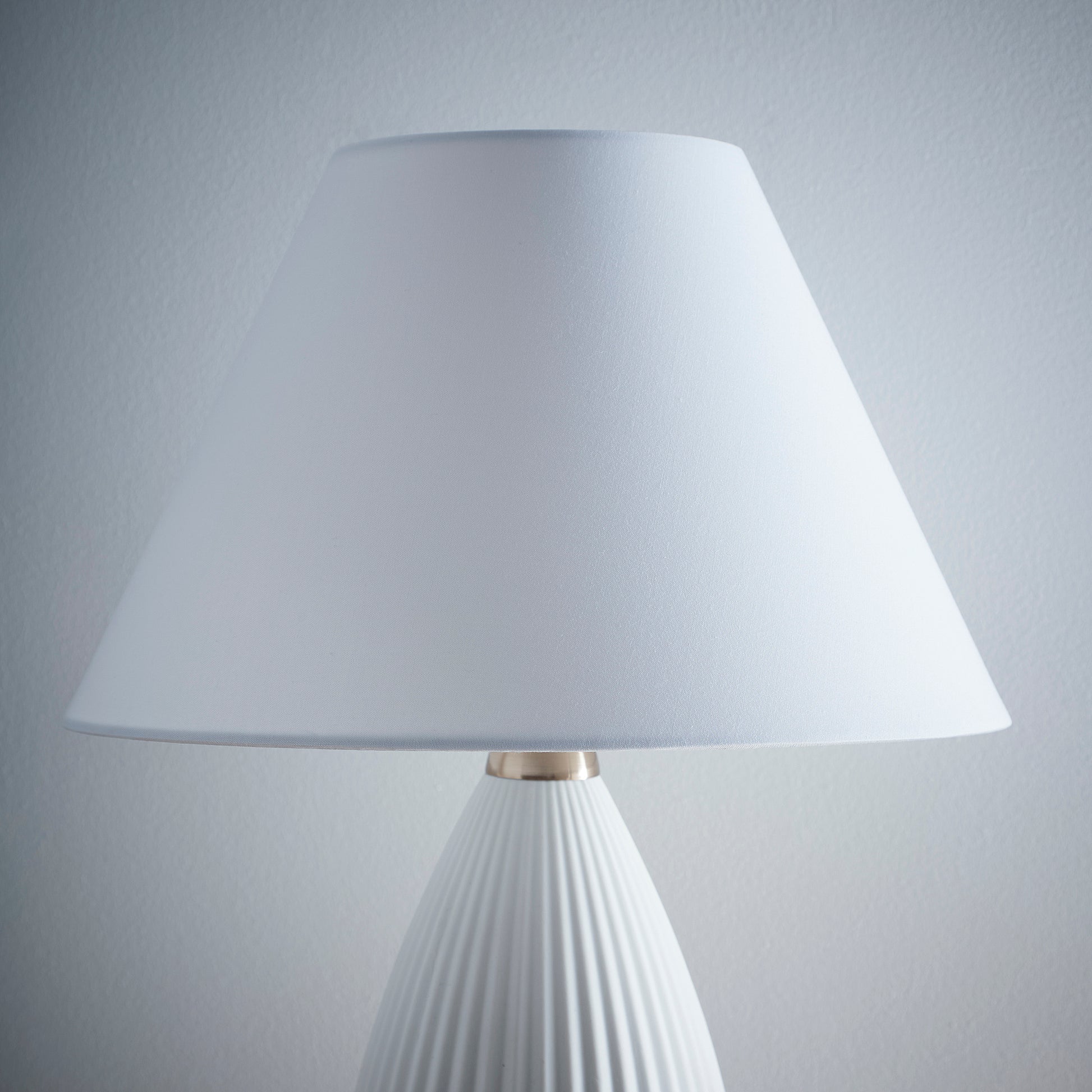 White Coolie Linen Lampshade available for Table lamp, Floor lamp or Ceiling light purposes