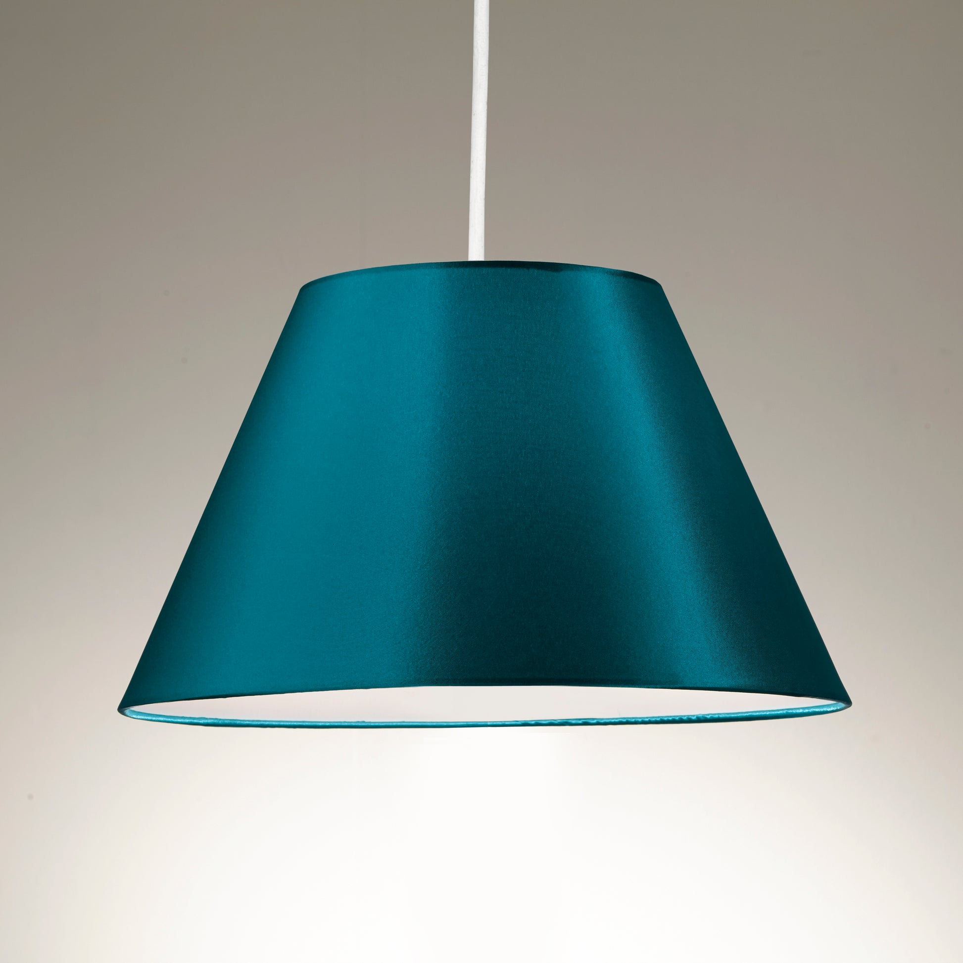 10" Empire Pendant Ceiling Table Lamp Shade Black Cream Pink Red Teal White Grey