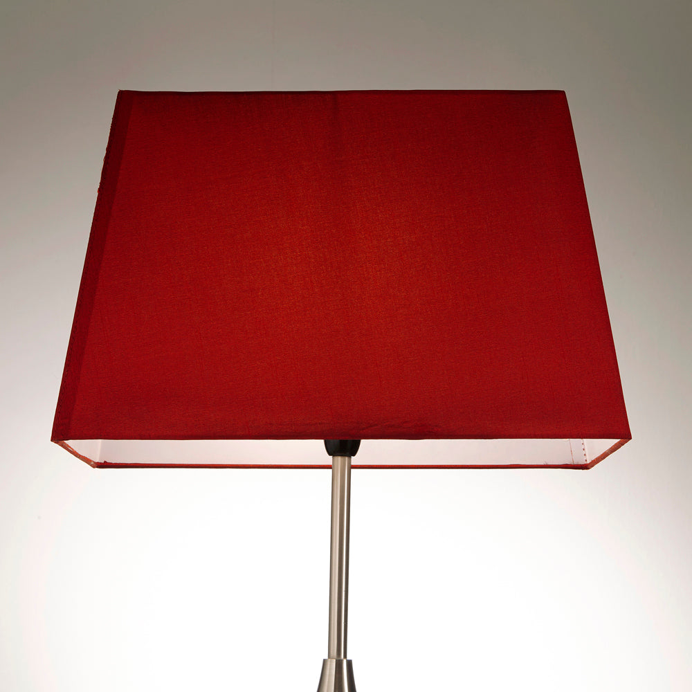 13" 15" 17" 21" Red Rectangular Table Lamp Shade