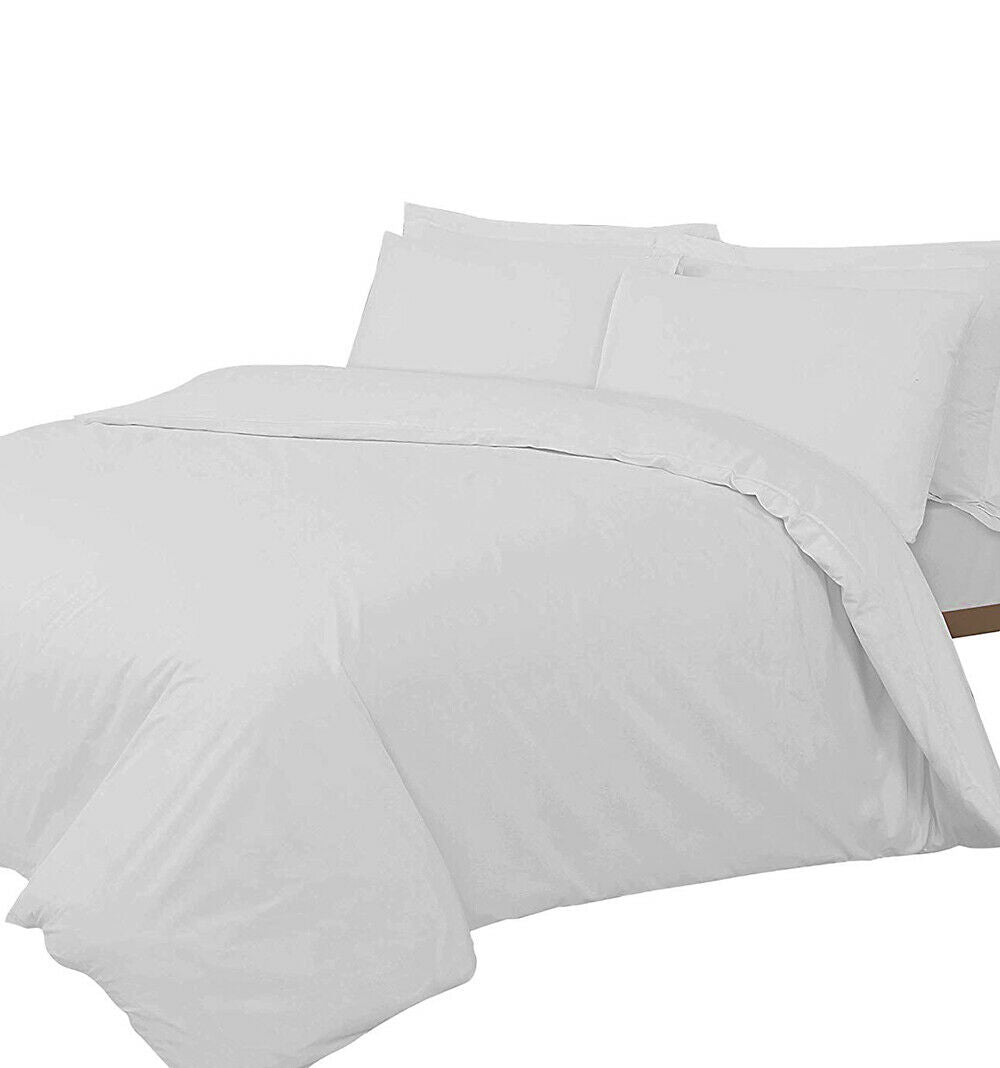 Duvet set, Oxford and Housewife Pillowcases Available (sold separately) Quality 400 Thread Count Cream and White
