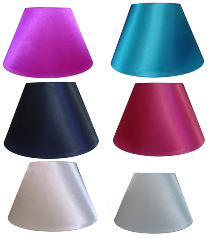 10" Empire Pendant Ceiling Table Lamp Shade Black Cream Pink Red Teal White Grey