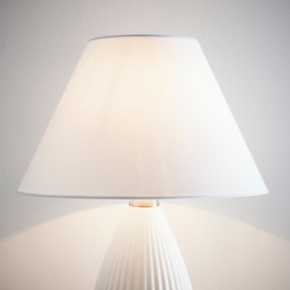 White Coolie Linen Lampshade available for Table lamp, Floor lamp or Ceiling light purposes