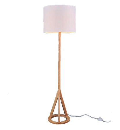 Bishop Natural Wood Base Table Lamp and Matching Floor Lamp (sold separately)