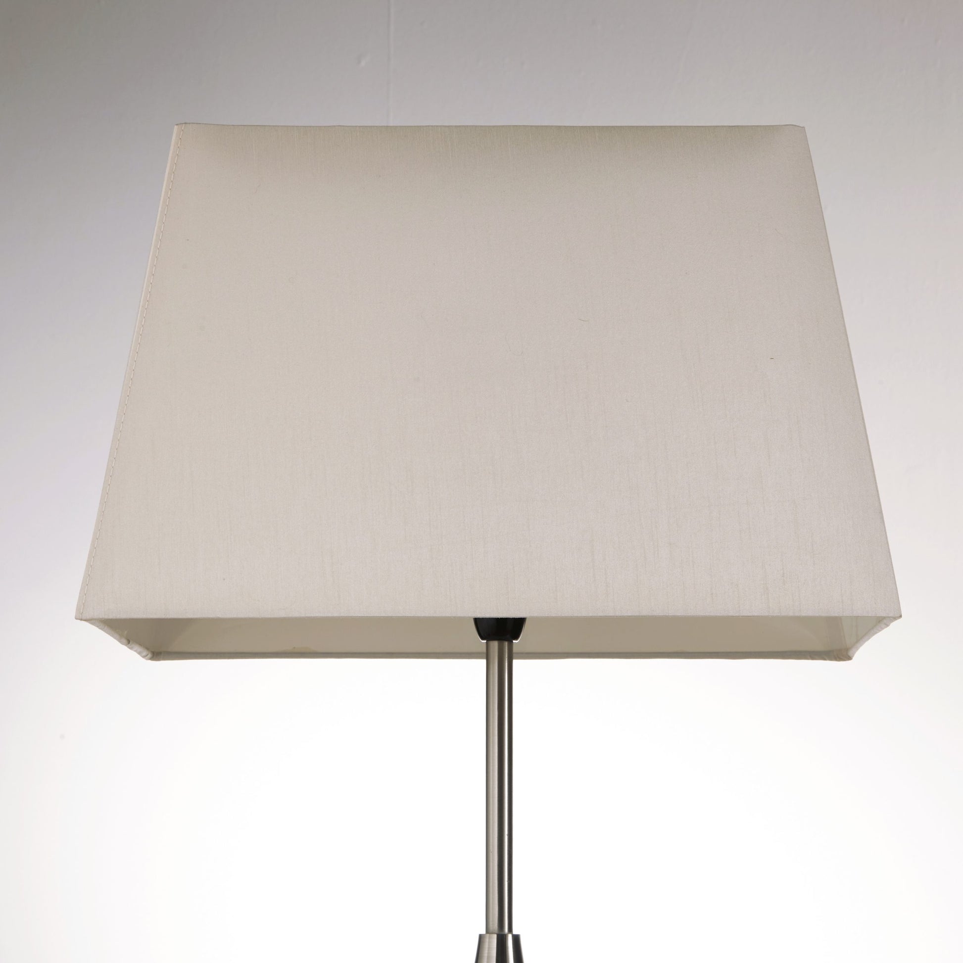  13" 15" 17" 21" Cream Rectangular Table Lamp Shade with a Shiny exterior Fabric